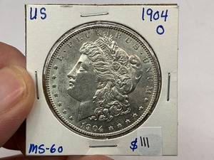lot 111 image: 1904-O Morgan Silver Dollar
