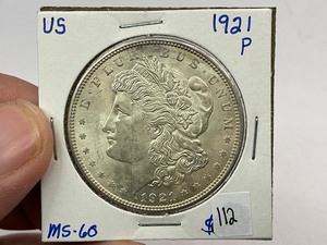 lot 112 image: 1921 Morgan Silver Dollar