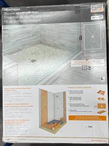 SCHLUTER KERDI 48"X 72" SHOWER KIT - No Drain