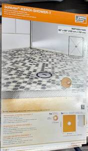 lot 52 image: SCHLUTER KERDI-SHOWER-TRAY SLOPED - CENTER DRAIN 48X60