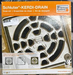 lot 56 image: SCHLUTER KERDI DRAIN KIT OIL RUBBED BRONZE