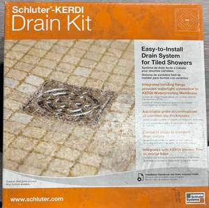 lot 60 image: SCHLUTER KERDI DRAIN KIT TILEABLE