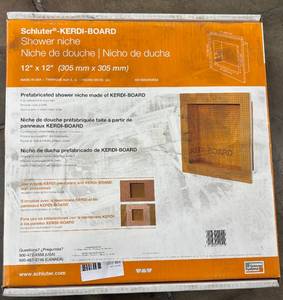 lot 64 image: SCHLUTER KERDI 12 X 12 SHELF INSERT