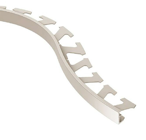 lot 35 image: 14 Pieces Schluter Jolly Radius 38 Brushed Nickel