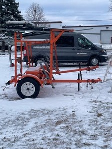 lot 2BCM image: 2 Solar Road Sign Trailers