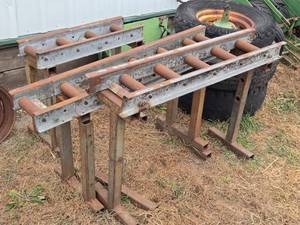 lot 74 image: Lot of (3) Metal Conveyor