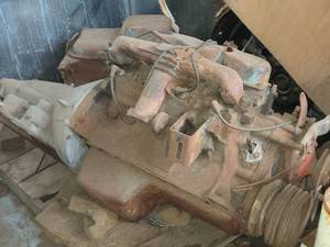 lot 3 image: Chevy 400 ci V8 Engine with Transmission