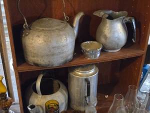 lot 217 image: Lot of (4) Vintage Coffee  Water Pots