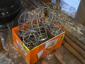 lot 240 image: Lot of (13) RAB 200 Series Vaporproof Light Cage Guards