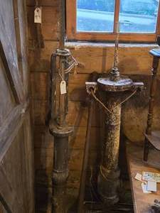 lot 270 image: Vintage Fuel Pump and Water Pump