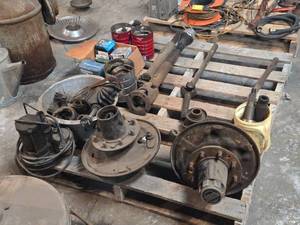 lot 297 image: Lot of (1 Pallet) Automotive Parts - Wheel Hubs, Half Shafts, Shifter, Bearings, Misc. Parts (Mopar, Dana 44, Ford 4x4)