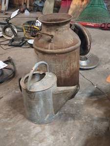 lot 307 image: Vintage Milk Can and Watering Can