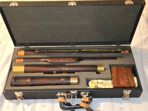 lot 474 image: Baroque Bassoon 6 Keys with Bocal & Reeds by Poe Konigne