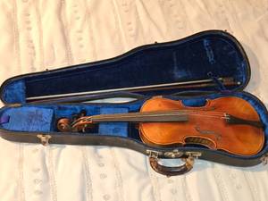lot 492 image: Violin with Case