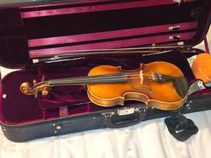 lot 493 image: Violin with Case