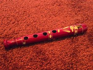 lot 568 image: Hand-painted Finish Chattarra Flute  Pocket Saxophone