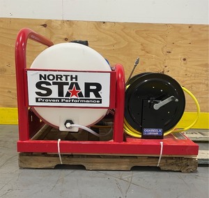 lot 6 image: NorthStar Skid Sprayer, 55-Gallon Capacity, NorthStar 180cc OHV Engine MSRP $2099.99