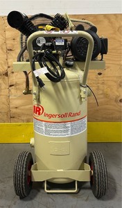 lot 18 image: Ingersoll Rand Single-Stage Portable Electric Air Compressor, 2 HP, 20-Gallon, 5.5 CFM, Garage Mate Model# P1.5IU-A9