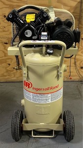 lot 20 image: Ingersoll Rand Single-Stage Portable Electric Air Compressor, 2 HP, 20-Gallon, 5.5 CFM, Garage Mate Model# P1.5IU-A9