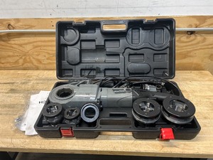 lot 44 image: Klutch 2in. Electric Pipe Threader, Portable, 28 RPM, 10 Amps, Includes 6 Dies MSRP $429.99