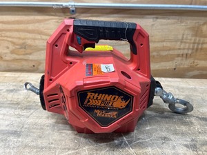lot 54 image: Mile Marker Rhino Pull 1000 24 Volt DC Portable Winch, 1,000-Lb. Capacity, 39ft. Synthetic Rope, Model# 71-1000- Not Working. MSRP $629
