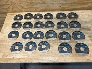lot 66 image: Klutch lot of 14- 4-12 Metal Cutoff Wheels and 9- 5 Metal Cutoff Wheels