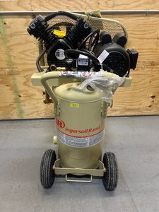 lot 68 image: Ingersoll Rand Single-Stage Portable Electric Air Compressor, 2 HP, 20-Gallon, 5.5 CFM, Garage Mate Model# P1.5IU-A9 MSRP $849.99