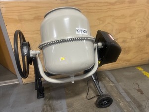 lot 88 image: Klutch Electric Cement Mixer, 4.25 Cu. Ft. Drum, 23 HP, 120V Electric Motor MSRP $359.99
