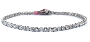 lot 12 image: Timeless 5 Carat Diamond Tennis Bracelet Retail $1,995 VIDEO