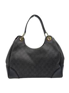 lot 22 image: Gucci Black GG Canvas & Leather Hobo Tote Pre-Owned Retail $700