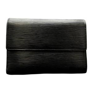 lot 40 image: Louis Vuitton Black pi Leather French Wallet  Pre-Owned Retail $750