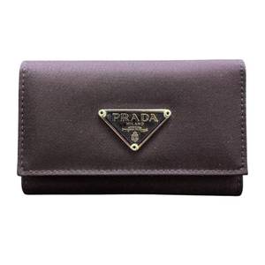 lot 42 image: Prada Nylon Key Holder  Plum