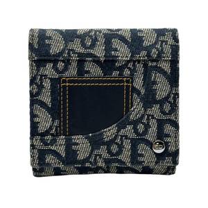 lot 52 image: Christian Dior Trotter Canvas Tri-Fold Wallet  Pre-Owned Retail $450