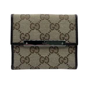 lot 53 image: Gucci GG Canvas Bifold Wallet  Pre-Owned Retail $450