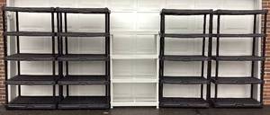 lot 59 image: Five Plastic Shelving Units