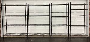 lot 60 image: Four Metal Shelving Units