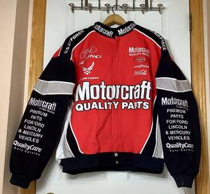 Vintage Racing Champions Apparel Nascar Winston Cup Series Motorcraft Quality Parts #21 Jacket - Size XL