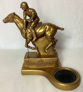 lot 30 image: Glenlivet Scotch Polo Player Plaster Sculpture