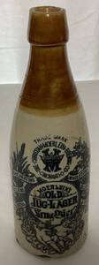 lot 106 image: Antique Christian- Moerlein Brewing Co. Old Jug Lager Krug Bier Stoneware Bottle