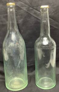 lot 111 image: Two Antique Clear Beer Bottles from Drewry & Sons and G. Heileman BRC. Co.