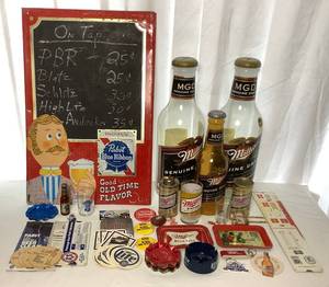 lot 164 image: Pabst Blue Ribbon vs Miller Beer Collection