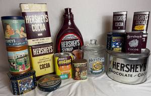lot 156 image: Hersheys Cocoa and Syrup Collection