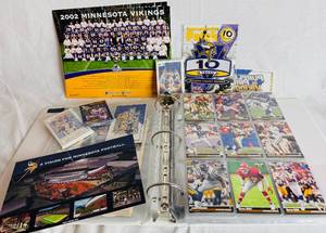 lot 146 image: Minnesota Vikings Trading Cards and Memorabilia
