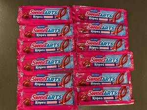 lot 284 image: SweeTarts Ropes Cherry Punch Candy - 12 Packs (1.8 oz Each)