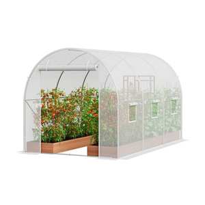 lot 179 image: VEVOR Walk-in Tunnel Greenhouse, 9. 6x6. 4x6. 2 ft. Hoop House Greenhouse Tunnel, Plant Hot House with Galvanized Steel Frame