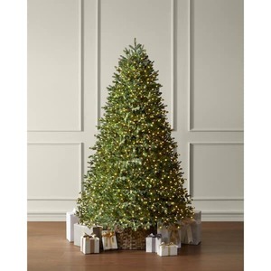 lot 202 image: Home Decorators Collection 7.5 ft. Elegant Twinkling Grand Fir LED Pre-Lit Artificial Christmas Tree with Timer