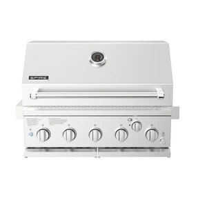 lot 211 image: SPIRE 5-Burner Built-In Propane Gas Island Grill Head in Stainless Steel with Rear Burner