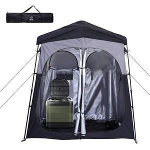 lot 214 image: Camping Shower Tent 85 in. L x 43 in. W x 83 in. H, Instant Pop Up Changing Tent, Privacy Tent (2 Room)