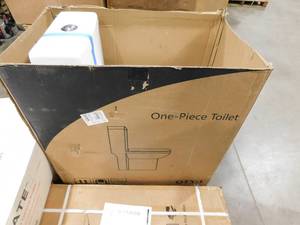 lot 18 image: Horow HWMT-8733 Small Compact One Piece Toilet - 12 Rough In.