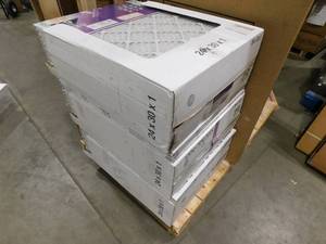 lot 41 image: (40) HDX 24 in. x 30 in. x 1 in. Superior Pleated Air Filter FPR 9, MERV 12